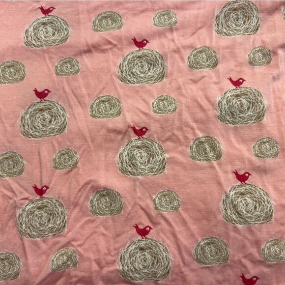 Kickee Pants Bamboo Baby Swaddle Blanket - Pink Birds & Nest - Newborn Blanket - Picture 5 of 5